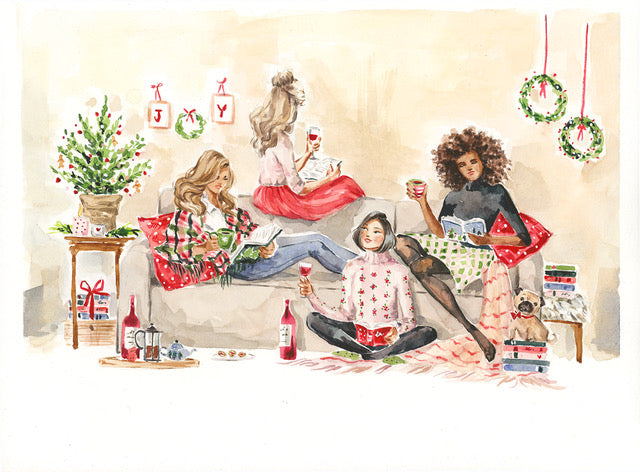 Illustrated GIRLFRIENDS Holiday Card
