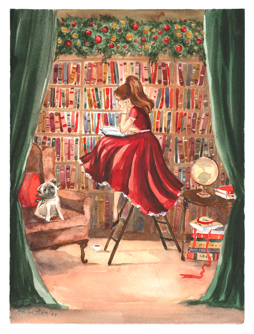 Bookish Holiday Card Bundle (set of 10)
