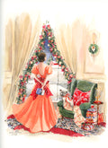 Illustrated WINTER GOWN Holiday Card