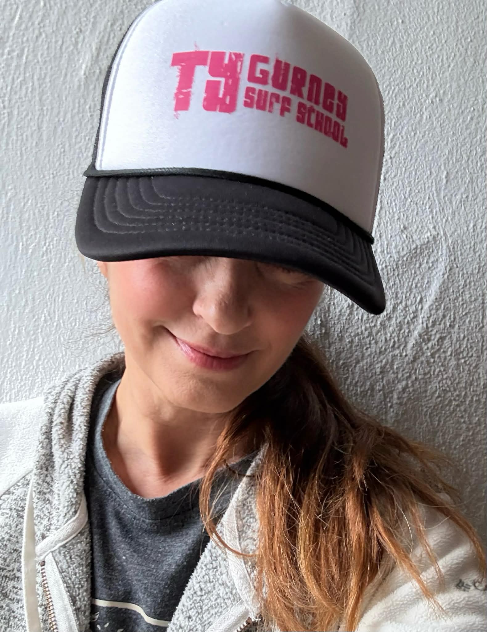 Ty Gurney Surf School White Trucker Hat