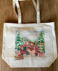 Holiday Truck Canvas Tote